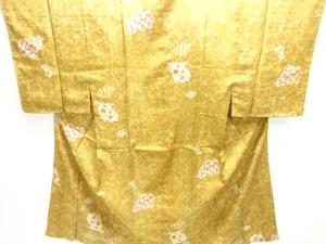 アンティーク　氷割れに花唐草模様男物長襦袢